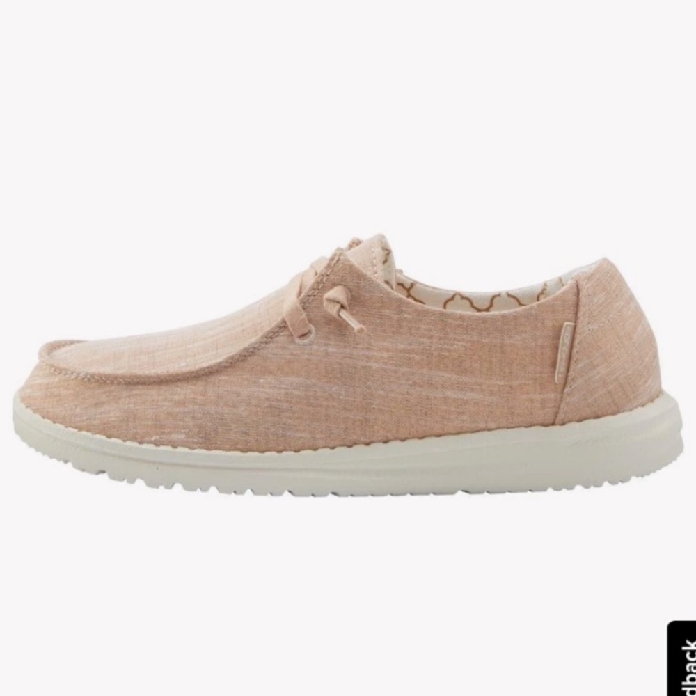 Size 8 Women’s Hey Dude Sparkling Rose Gold - Brand new